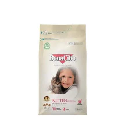 Bonacibo Kitten Chicken with Anchovy & Rice 1.5 Kg Bag