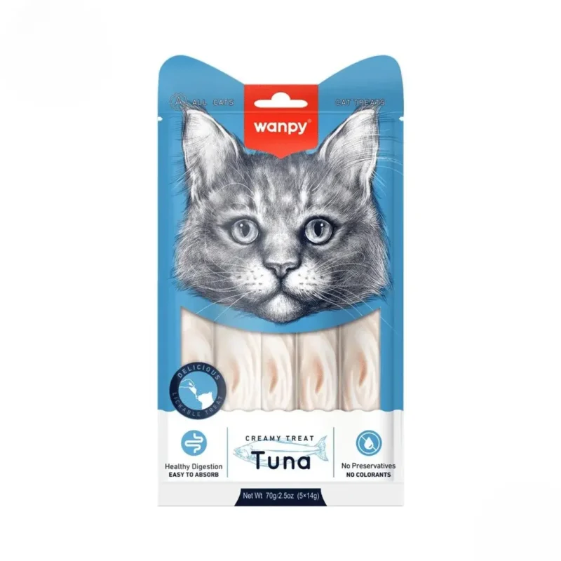 Wanpy Adult Cat Creamy Lickable Treats Tuna