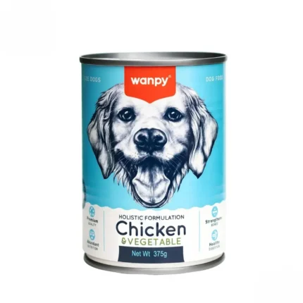 Wanpy Holistic Formulation Dog Can – Chicken + Vegetable (375g)
